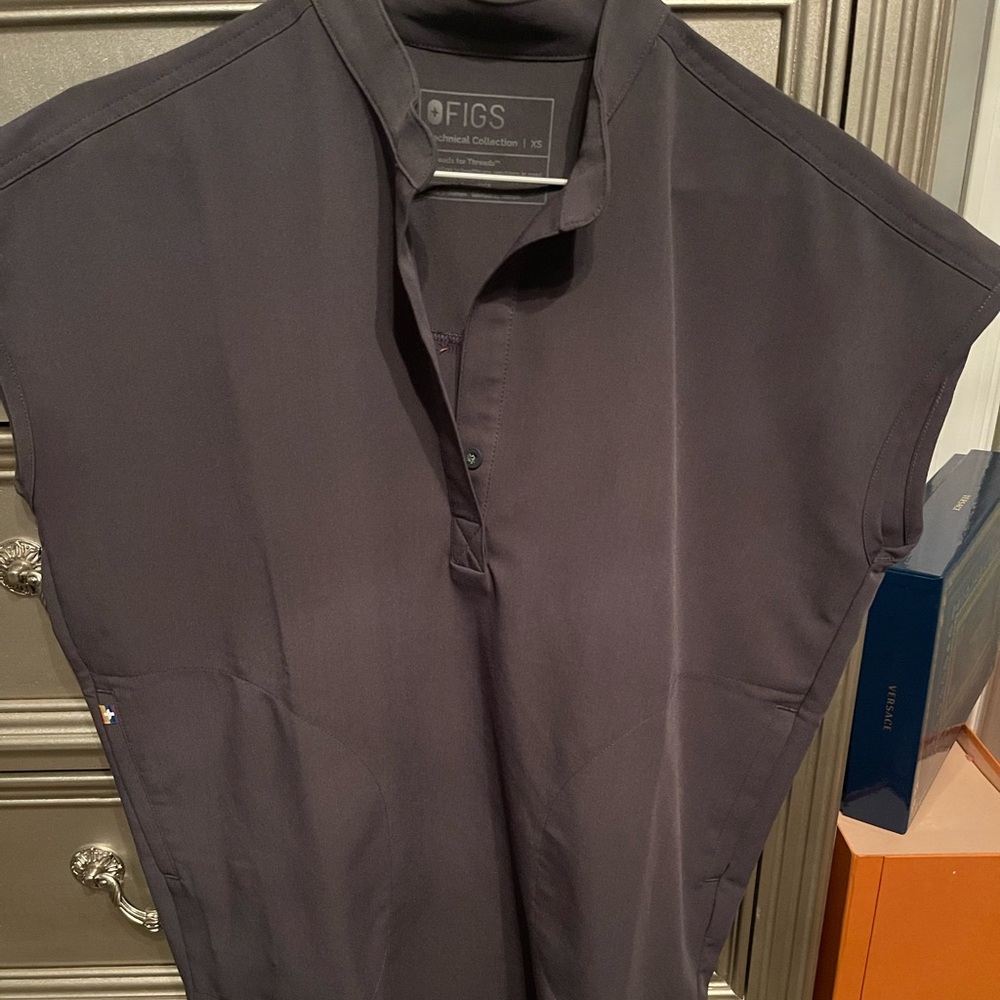 Womens Charcoal Pride Scrub Top